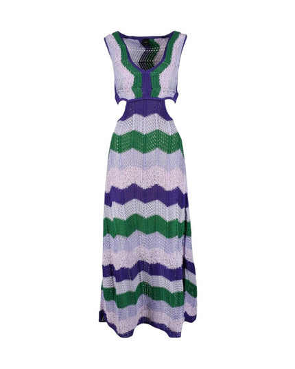 PINKO Purple Polyamide Long Dress