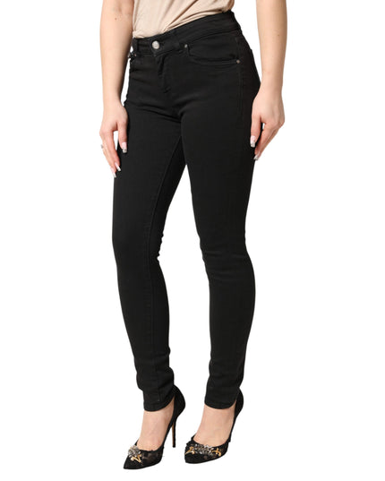 Dolce & Gabbana Black Cotton Stretch Skinny Denim Jeans