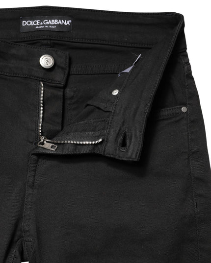 Dolce & Gabbana Black Cotton Stretch Skinny Denim Jeans