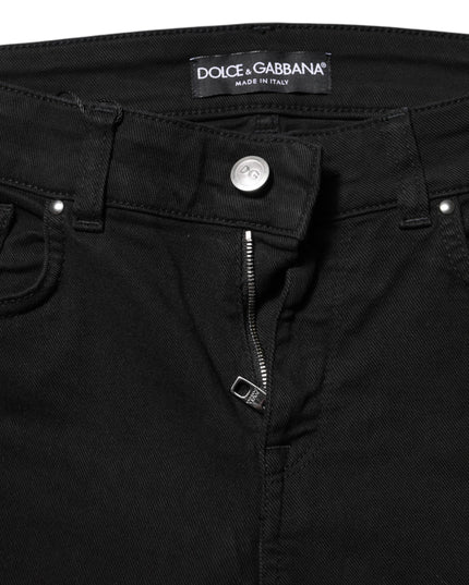 Dolce & Gabbana Black Cotton Casual Skinny Denim Jeans