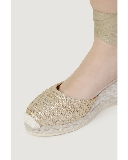 Espadrilles Gray Cotton High Heel Pumps