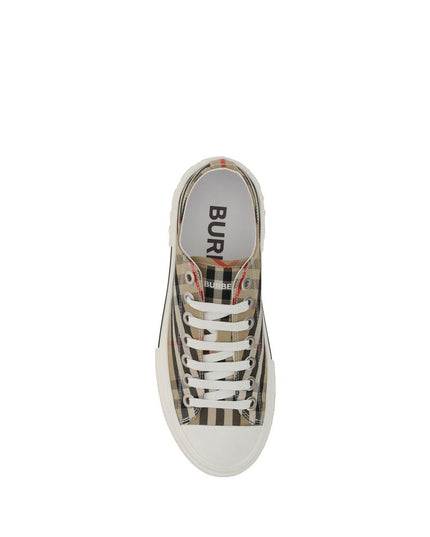 Burberry Brown Rubber Low Top Sneakers