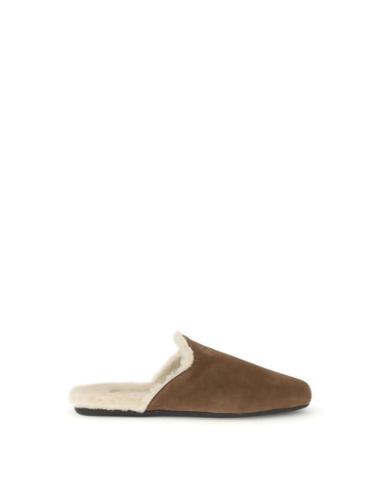 Prada Brown Calf Leather Bos Taurus Mules