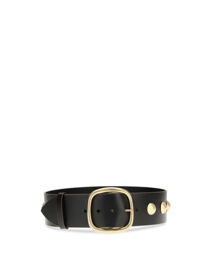 Chloé Black Calf Leather Bos Taurus High-Waist Belt