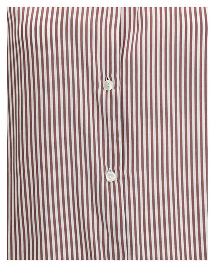 Kristina Ti Bordeaux Viscose Pattern Shirt