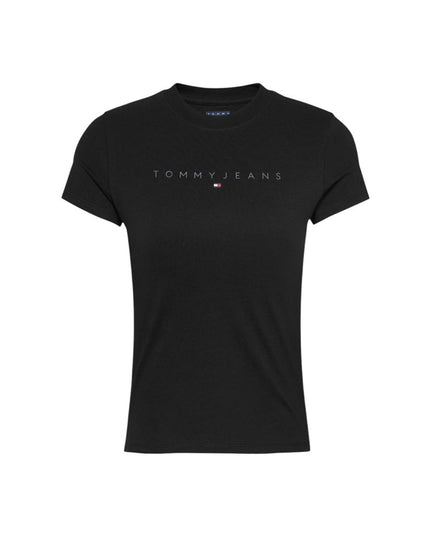 Tommy Hilfiger Jeans Black Cotton T-Shirt