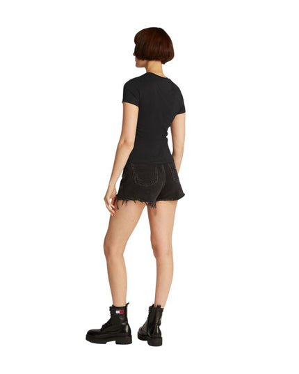 Tommy Hilfiger Jeans Black Cotton T-Shirt