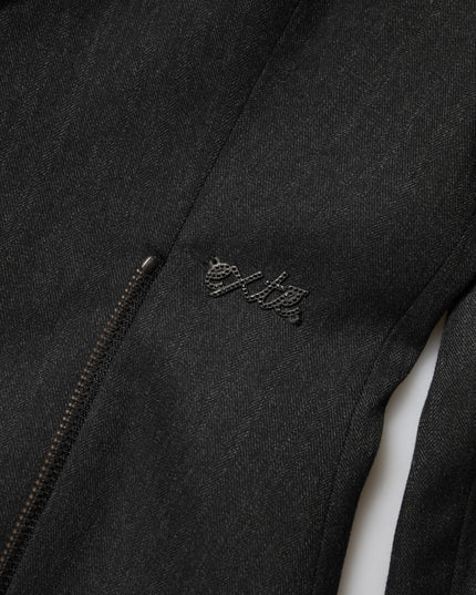 Exte Black Double Breasted Pants Blazer Jacket 2 Piece Suit