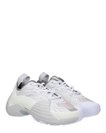 Lanvin White Leather Athletic Sneakers