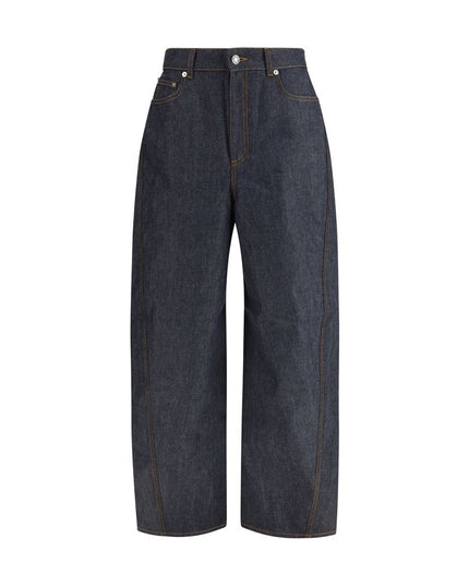 Givenchy Blue Cotton Casual Pants