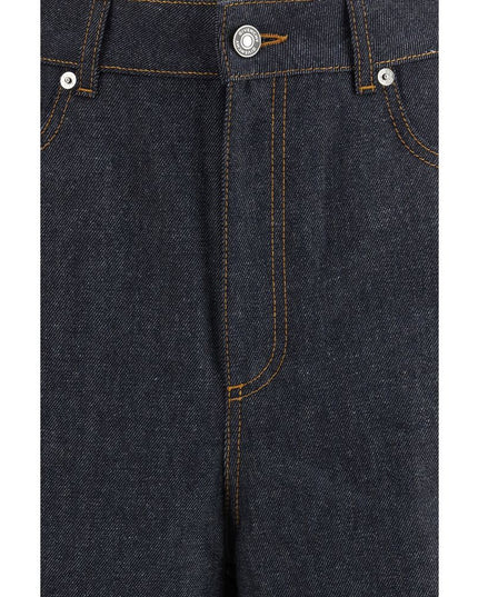 Givenchy Blue Cotton Casual Pants