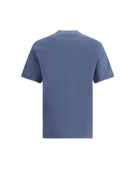 Brunello Cucinelli Blue Cotton T-Shirt