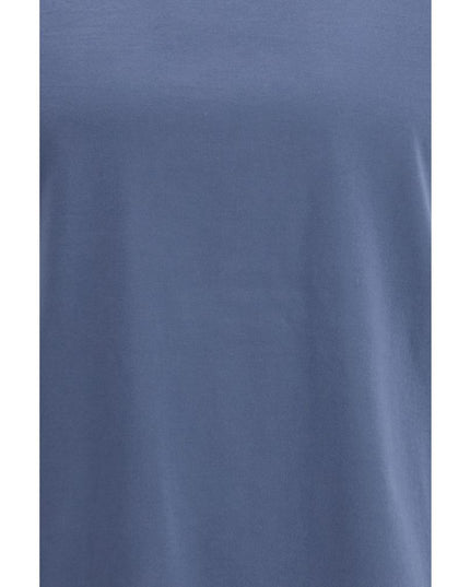 Brunello Cucinelli Blue Cotton T-Shirt
