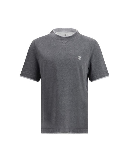 Brunello Cucinelli Gray Cotton Sportswear