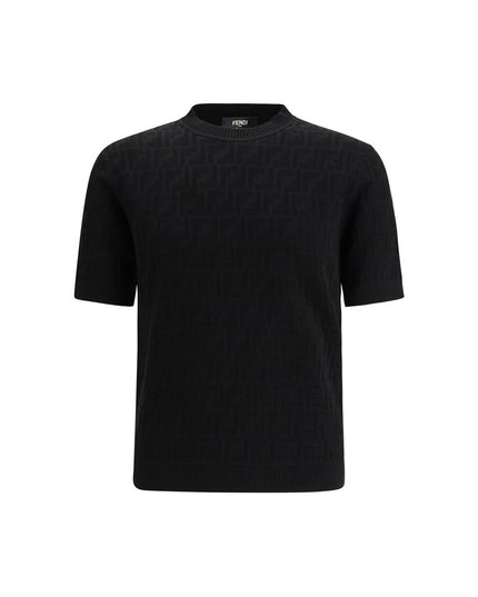 Fendi Black Cotton T-Shirt