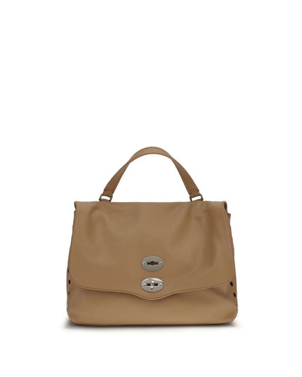 Zanellato Brown Calf Leather Bos Taurus Shoulder Bag