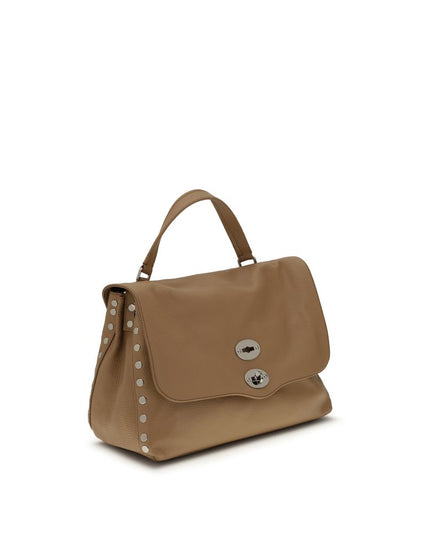Zanellato Brown Calf Leather Bos Taurus Shoulder Bag