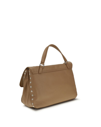 Zanellato Brown Calf Leather Bos Taurus Shoulder Bag