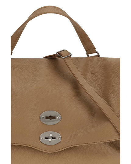 Zanellato Brown Calf Leather Bos Taurus Shoulder Bag