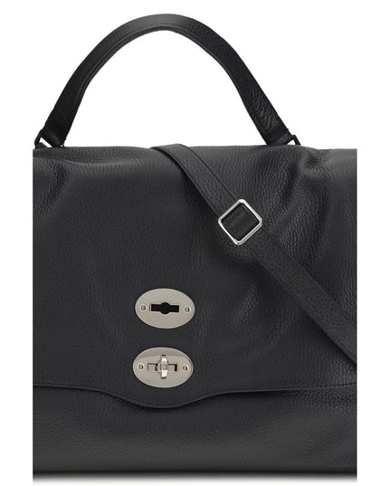 Zanellato Blue Calf Leather Bos Taurus Shoulder Bag