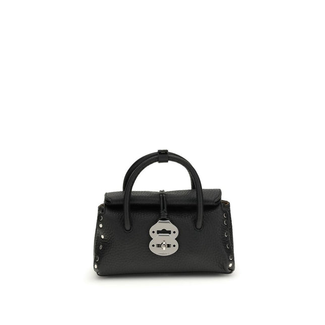 Zanellato Black Calf Leather Bos Taurus Handbag
