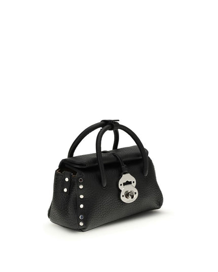 Zanellato Black Calf Leather Bos Taurus Handbag