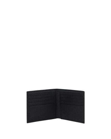 Prada Black Calf Leather Bos Taurus Wallet