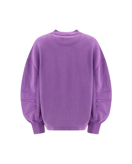 The Attico Purple Cotton Sweatshirt