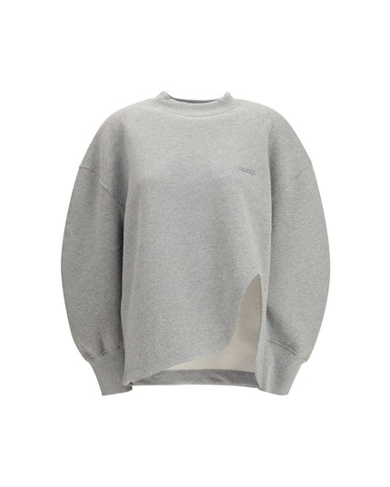 The Attico Gray Cotton Sweatshirt