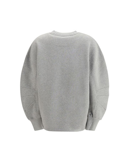 The Attico Gray Cotton Sweatshirt