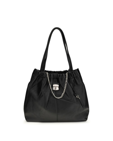 Marc Jacobs Black Calf Leather Bos Taurus Shoulder Bag