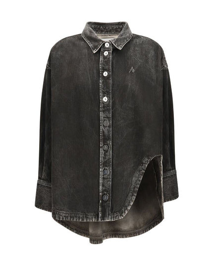 The Attico Black Denim Shirt