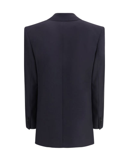 Saint Laurent Blue Wool Coat