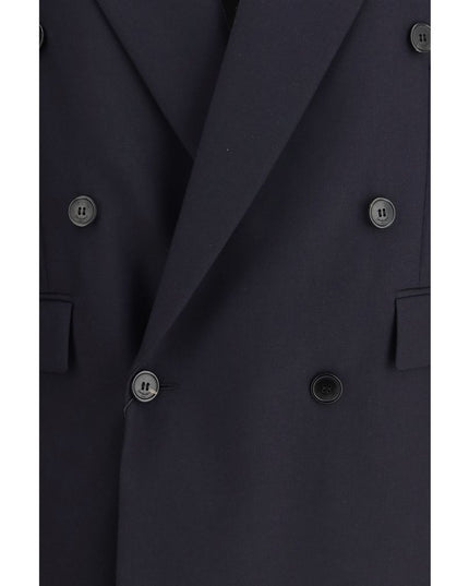 Saint Laurent Blue Wool Coat