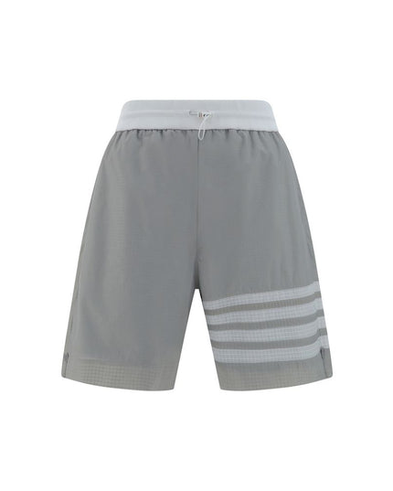 Thom Browne Gray Polyamide Bermuda Shorts