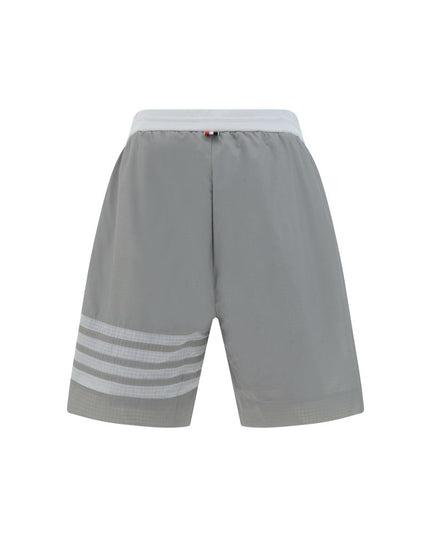 Thom Browne Gray Polyamide Bermuda Shorts