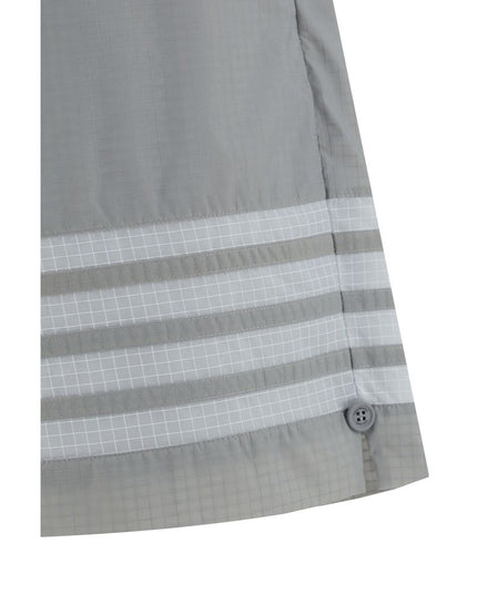 Thom Browne Gray Polyamide Bermuda Shorts