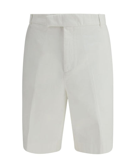 Thom Browne White Polyester Bermuda Shorts