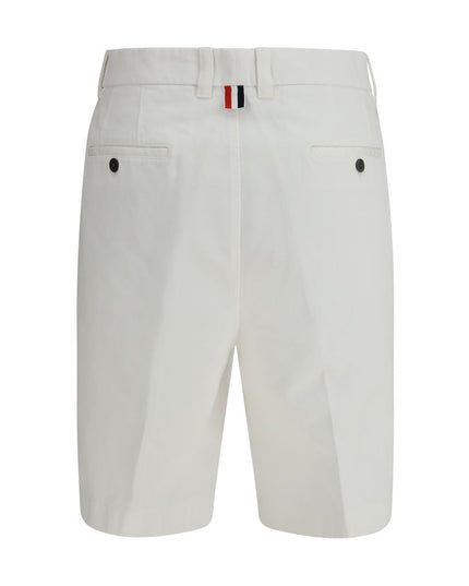 Thom Browne White Polyester Bermuda Shorts