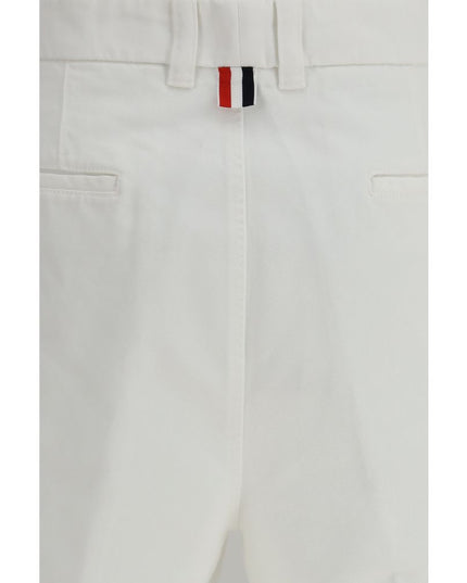 Thom Browne White Polyester Bermuda Shorts