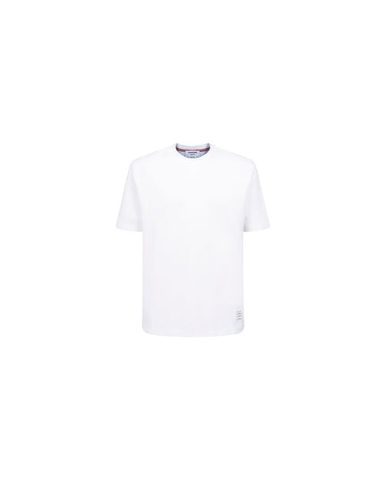 Thom Browne White Cotton T-Shirt