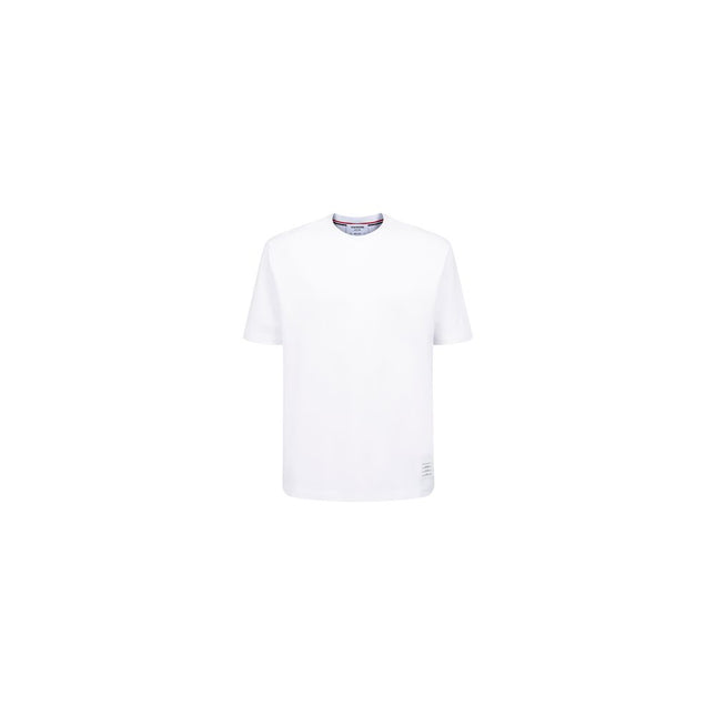 Thom Browne White Cotton T-Shirt