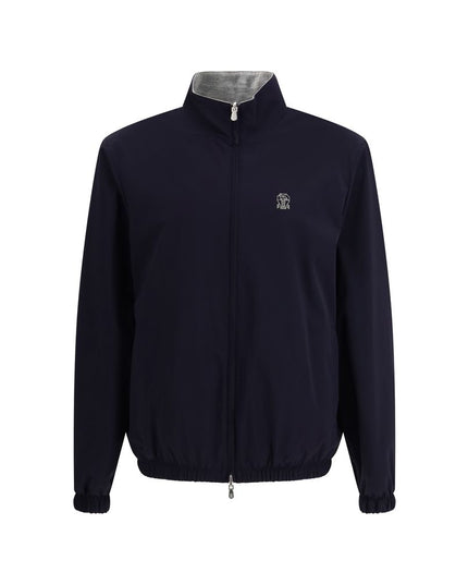 Brunello Cucinelli Blue Polyamide Shell Jacket