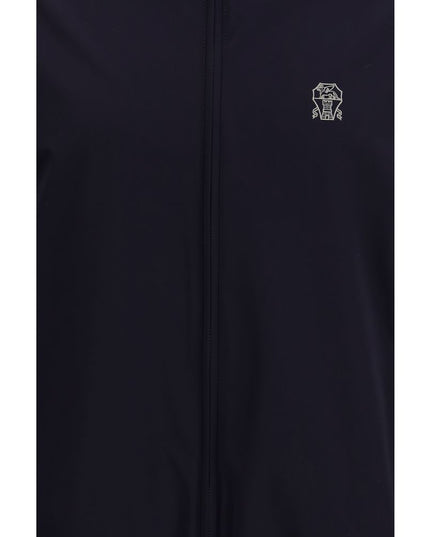 Brunello Cucinelli Blue Polyamide Shell Jacket