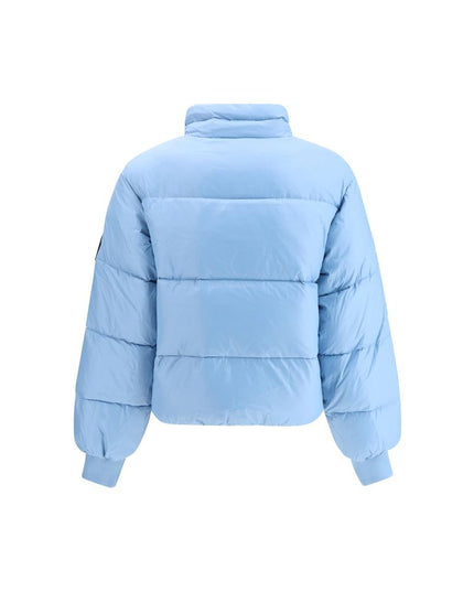 Ganni Light Blue Nylon Coat