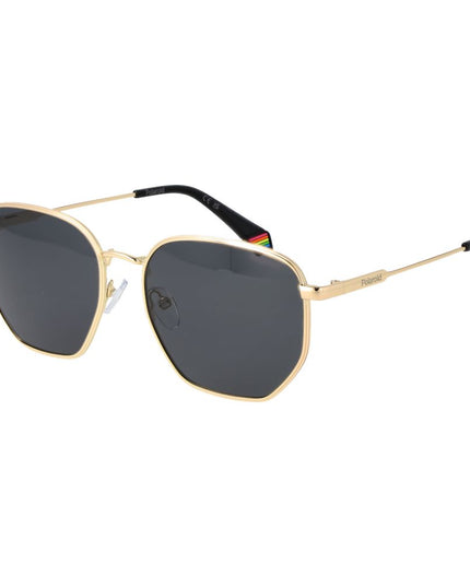 Polaroid Gold Metal Sunglasses