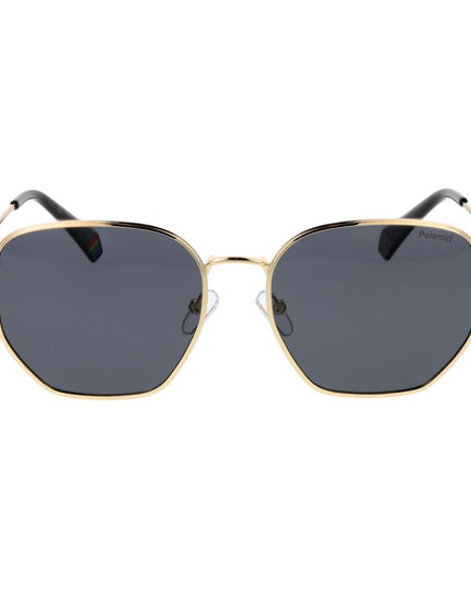 Polaroid Gold Metal Sunglasses