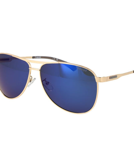 Polaroid Gold Stainless Steel Sunglasses