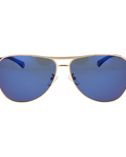 Polaroid Gold Stainless Steel Sunglasses