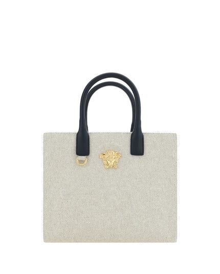 Versace Cream Cotton Shoulder Bag